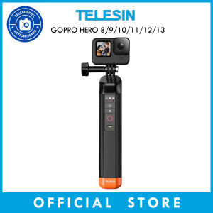 TELESIN Bluetooth Floating Selfie Stick for GoPro Hero 9 10 11 12 13 Waterproof Hand Grip with Wireless Remote for Swimming Diving S4-FHG-01-TGP