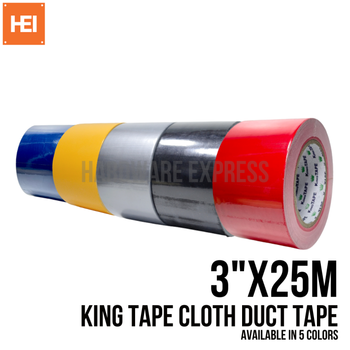 King Tape Cloth Duct Tape 3inch x 25Meters Lazada PH