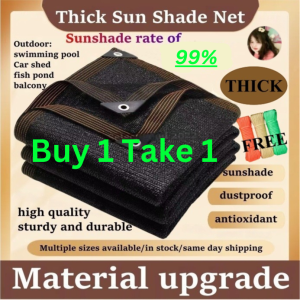Buy 1 Take 1 Multiple Sizes Thickened Sunshade Net 99% Anti-UV Resistant Outdoor Garden Net Shade For Plants Makapal