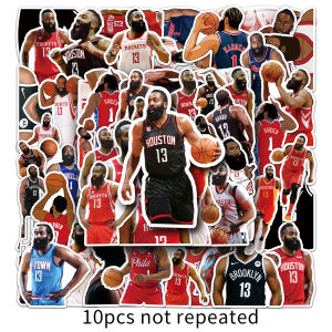 50 cái James Harden Sticker NBA thể thao bóng rổ Sao sticker tự làm máy tính xách tay hành lý ván trượt Đồ chơi Quà tặng
