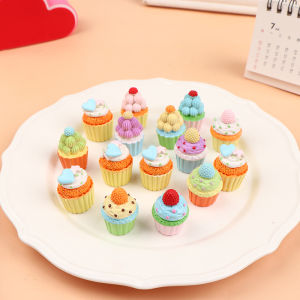 QUANSEN 1Pc Miniature Cup Cake Model Simulation Food Kitchen Toy Cakes Toy