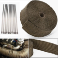 5M Auto Exhaust Pipe Wrap Heat Insulation Tapethermal wrap for motorcycle exhaust pipe elbows. 