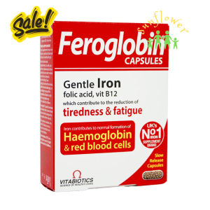 Viên bổ sung sắt Vitabiotics Feroglobin B12 Capsules 30 viên của Anh