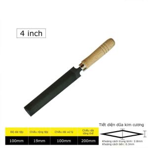 Dũa kim cương Dũa cưa cái thứa mài lưỡi cưa thép carbon cao cấp