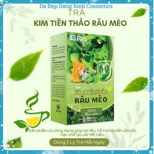Trà Kim Tiền Thảo Râu Mèo Bổ Thận Lợi Tiểu Thanh Lọc Cơ thể Đẹp Da hộp 30 Túi