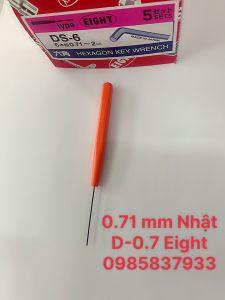 Chìa vặn Lục giác mini 0.71 mm D-0.7 Eight Nhật tại Máy NTT tháo lắp ốc cỡ nhỏ tuổi thọ lâu dài dễ dàng hiệu quả độ bền cao