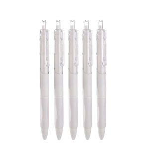 HMHL-10/20/50pcs Press Pen Gel Pens Retractable Pen Ballpen 0.5mm Black Ink Writing Sign Pen with Refill Writing Stationery