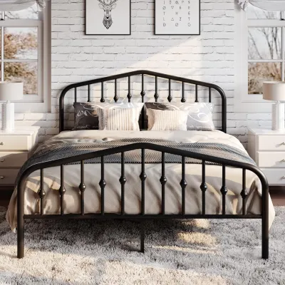 Nordic iron frame bed double bed iron bed king size/queen size rental single bed small apartment bed modern simple iron bed