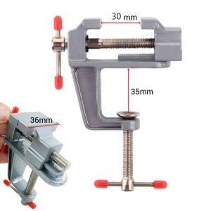 ปากกาจับชิ้นงาน ขนาด 30 mm. ปากคีบ ปากกาจับงาน แคลมป์จับชิ้นงาน ตัวจับชิ้นงาน อลูมิเนียมขนาดเล็ก ยึดกับโต๊ะ (ราคา/อัน)