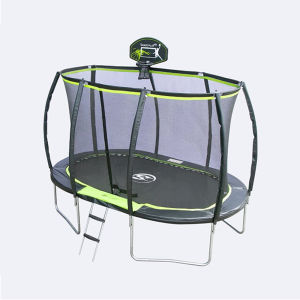 Smartplayonly แทรมโพลีนที่กระโดด รุ่นSuperpremium แบบวงรี ขนาด 8X12 ฟุต(2.4X3.6 เมตร) โครงสร้างแข็งแรงปลอดภัย รับน้ำหนักได้ 300+กก.  ออกแบบจากนิวซีแลนด์