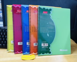 Sổ Lò Xo Bìa Nhựa 140 Trang A4-B5-A5-A6 Dòng Kẻ Ngang Định Lượng 70gsm Giấy Trắng Đẹp