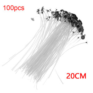 100pcs Candle Wick Smokeless Wax Pure Cotton Wick DIY Candle Making Pre-waxed Wicks Candle Cotton Wicks