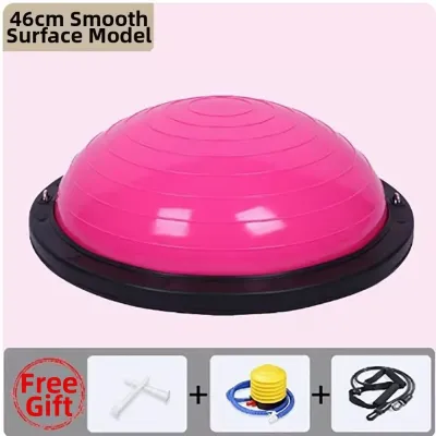 BTLIMER Chống nổ Bóng Bosu Nửa hình cầu 46cm Bóng tập Yoga Bền bỉ Đậm đặc Bóng Pilates Bóng Tăng Cường Độ Ổn Định Tập thể dục tại nhà