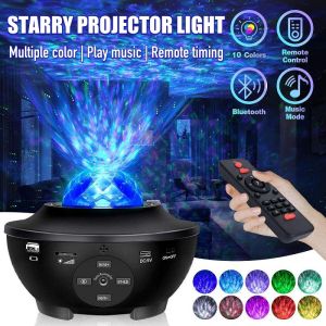 Malaysia Seller Galaxy light LED Projector Music Starry Water Wave LED Mulit Color Projector Light Bluetooth Speaker AURORA STRARRY LIGHT KIDS