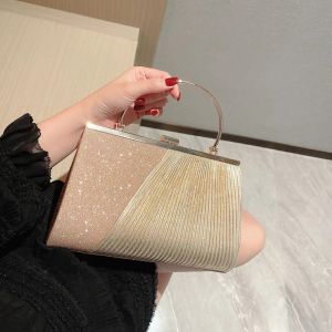 Ladies Evening Party Handbags Gold Chain Shoulder Bags Wedding Prom Clutches Bag Luxury Sequin Small Purses for Women
