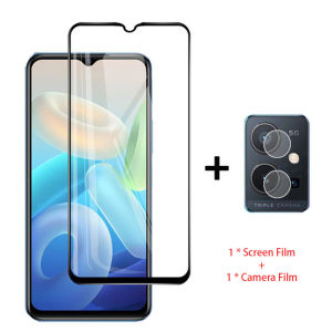 Tempered Glass For Vivo Y30 Y55 Y75 5G VivoY30 VivoY55 VivoY75 2022 Screen Protector Phone HD Camera Lens Film Full Cover Clear Protective Glass
