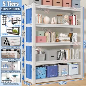 💥Super Size💥UPSEN Metal Shelf  6/5/4/3 Layer Rack Metal Rack Steel Rack Storage Shelves Boltless Rack Storage Organizer Triangular Display Rack