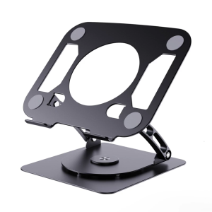 Ergonomic Laptop Holder with 360°Swivel Base Height Adjustable from 50mm to 290mm Supports Up to 10kg Bear Weight