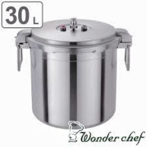 Tiantian WONDER CHEF 30L COMMERCIAL PRESSURE COOKER | PRO SERIES | STAINLESS STEEL CASTING HANDLE 商用 大容量圧力锅