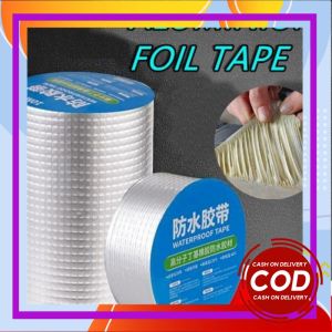 5M Tape Anti bocor Foil Aluminium Panjang 5Meter Lakban Alumunium Waterproof Serbaguna Perekat Air