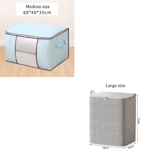 Storage Bag Clothes Organizer Box Baju Storage Box With Zip Simpan Kotak Simpanan Beg Penyusunan Pakaian Lemari Beg 收纳袋