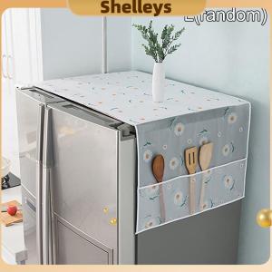 [Shelleys] ที่คลุมตู้เย็นถุงเก็บฝุ่นผ้าคลุมเครื่องซักผ้าผ้าคลุม PEVA แบบซักได้ที่เก็บของในครัวเรือนบ้าน