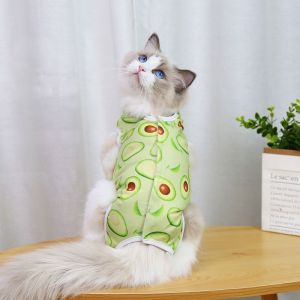Cat Recovery Suit Professional Breathable Soft Jumpsuit Care Clothes After Surgery Cat Care Supplies