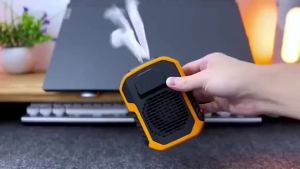 INOVAGEN Portable Waist Clip FanRechargeable 4000mAhNew Waist Mounted Cooling Fan with Flashlight For Outdoor CampingHanging Neck FanHands Free Wearable Fans