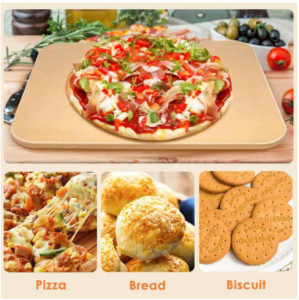 Cordierite Board Pizza Making Set Cheese Stone Grill Oven Wood Shovel Pizza Crispy Crust Cooking Tool BBQ Biscuit Steak