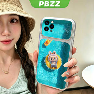 PBZZ Case for iphone 12 pro max 13 pro max 11 pro max 12phone casing anxiety Softcase shockproof Cover new design aesthetic cute silvery Cartoon swimming for boys KNYC3