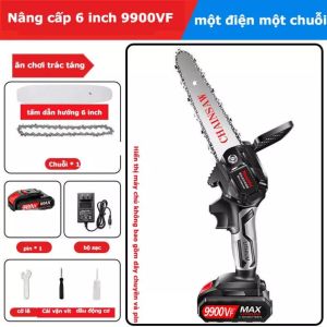 Bộ Máy Cưa Xích Cầm Tay Pin Siêu Khỏe Cắt Cây Tỉa Cành Lam Xích Dài 19cm Hiệu Quả Vượt Trội