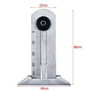 Alat Ukur Ketebalan Ban 30mm 50mm 60mm Tread Depth Gauge Stainless Steel