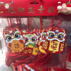 Combo 6 TAG Treo trang trí cây đào cây quất đầy đủ kiểu dáng màu sắc hình con rồng hình ông thần tài