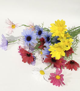 Bunga Aster Cemara Panjang Artificial Flowers Daisy Chamomile Krisan Tanaman Hias Buatan Dekorasi BG178