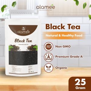 ALAMEE Black Tea Teh Organic Bunga Kering Hitam Dried Alami Organik Herbal 25gr