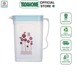 Ca Nhựa Đựng Nước Vuông Trong Suốt VIỆT NHẬT 6082 Bình Đựng Nước Có Quai Cầm 1.5L - TADAHOME