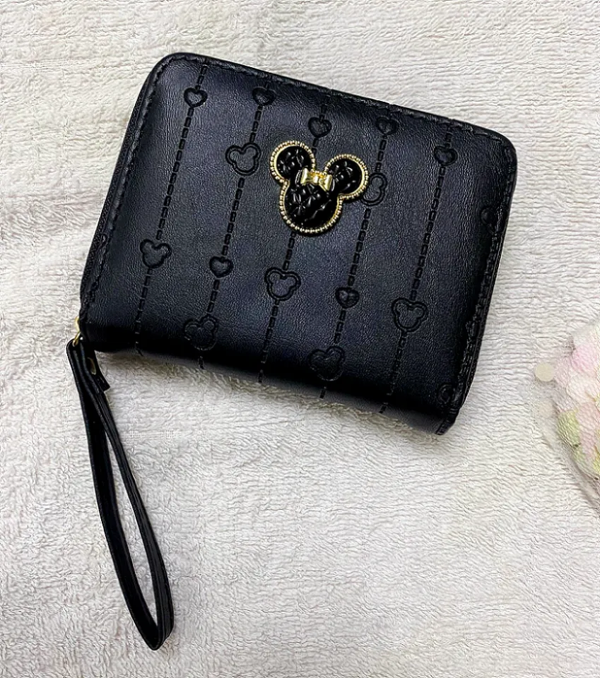 Mickey Mouse Happy Face and Buttons Crossbody Wallet