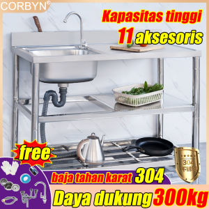 ​​SALE Termurah JUMEILAI Bak Cuci Piring Dapur Outdoor/Portabel ​​Wastafel portable uk 75x45 cm sus 304 bak cuci piring kitchen sink stainless termurah​ ​​Wastafel portable anti karat dengan daya dukung 300 kg​ Tempat Cuci Piring