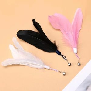 Mainan kucing Cat Teaser Feather Stick Cat Toy Cat Teasing Toy Cat feather toy Cat interactive cat toy sucker Toy Replaceable feathers 逗猫棒猫玩具