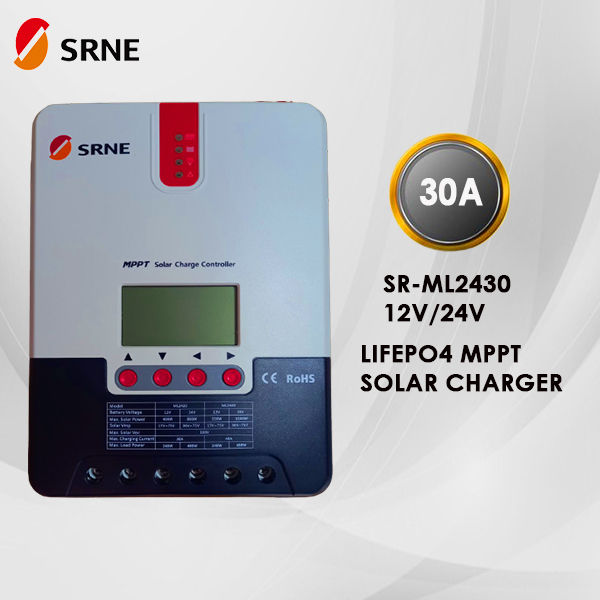 SRNE 30A 12V/24V MPPT Solar Charge Controller | Lazada Philippines