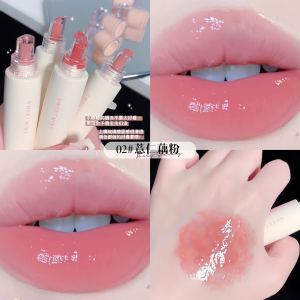 VEDO💕COD Lip Glaze Water Gloss Pelembab Bibir Jelly Tahan Air Glasir Bibir Kaca Glasir Bibir yang Tidak Memudar