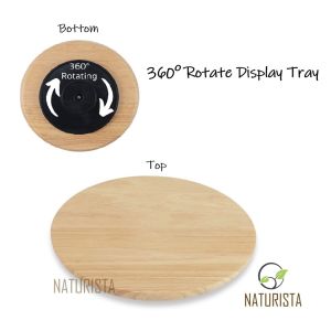 Rotate Wooden Tray Solid Wood Spinning Turntable Display Stand Cake Turntable Condiment Tray Kitchen IKEA Snudda Lazy Susan