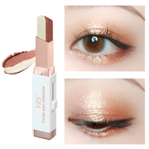 Velvet Gradient Dual-Color Eyeshadow Stick Waterproof Sweatproof Eye Makeup Pen Stereo Gradient Lazy Eyeshadow