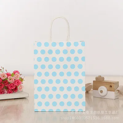paper bag polka12pcs dots gift bag candy bag birthday christmas party need decoration supplies