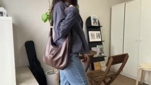 Hobo Bags for Women LeatherFoldable Slouchy Shoulder Purse Crossbody HandbagSoft Vegan Brown Tote Casual Everyday Handbags