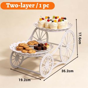 2/3 Tier Dessert Display Rack Cake Stand Cupcake Stand Dessert Tray Fruit Snack Rack For Serving Party Dessert Table