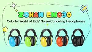 ZOHAN Kids Noise Reducing Earmuff Safety Hearing Protection Headphone for Autism Children Foldable EarCups Passive Defender 25dB2026