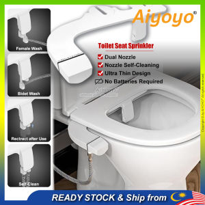 Toilet Seat Sprinkler Bidet Spray Cleaner Penyiram Tempat Duduk Tandas Non Electric Bidet Attachment