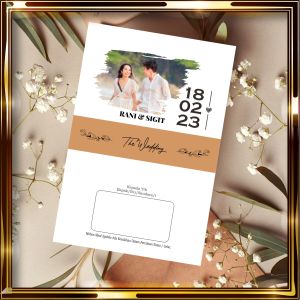 undangan pernikahan Craft aesthetic MEWAH simple dan elegan vintage rustic