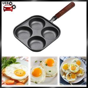 [Ueb Wholesale Mall] 4-Cup Iron Egg Frying Pan with Handle Omelette Pan Crepe Pan for Breakfast Fried Egg Pancakes Steaks Hamburger
